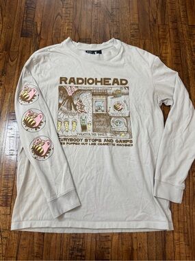 Official Radiohead x Bershka "I'm Tired" W.A.S.T.E. Graphic Shirt - Size Small